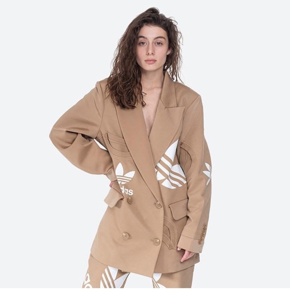 In search of Adidas x Dry clean only blazer in beige size xs - Picture 1 of 2